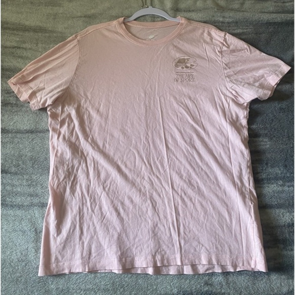 Nike Art Is Sport T Shirt Mens Pink Bloom Size‎ XL FB9798-686